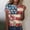 06Pink, variant on Fourth Of July Shirts for Women Oversized Tshirts Women's Casual and Fashionable Printed T-shirt with Round Neck and Short Sleeved Top Silver 2X