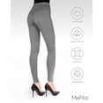 thumbnail image 6 of MeMoi Pants-Style Cotton Blend Leggings - Womens - Female (Large/X-Large, Ash), 6 of 7