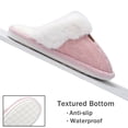 thumbnail image 6 of NineCiFun Women's Scuff Slippers Comfy Memory Foam Slippers Moccasin Style House Shoes with Non-Slip Sole,Pink,Size 5-6, 6 of 7