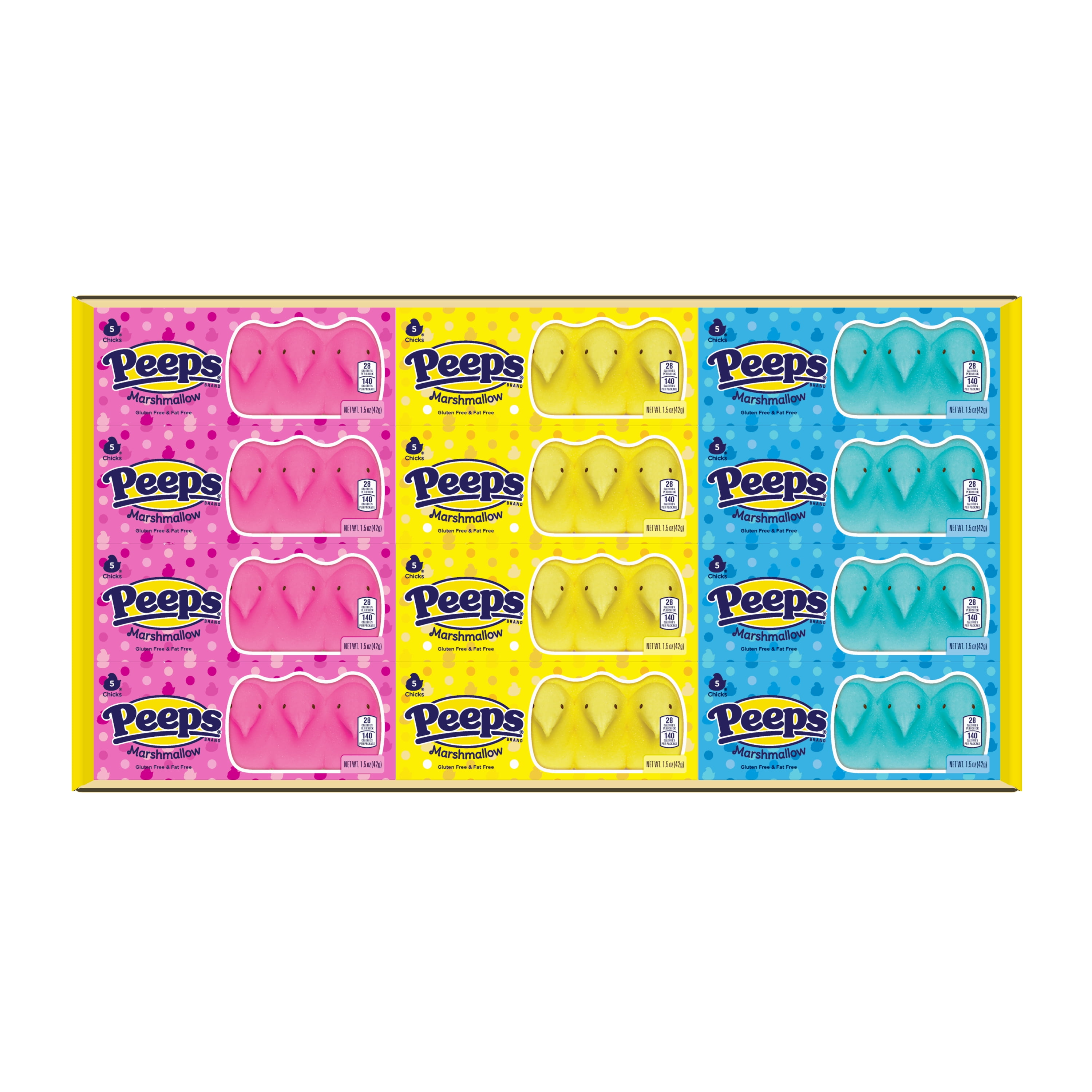 Peeps, Marshmallow Chicks Party Pack, 60 Chicks