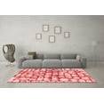 thumbnail image 3 of Ahgly Company Machine Washable Indoor Rectangle Abstract Red Modern Area Rugs, 4' x 6', 3 of 4