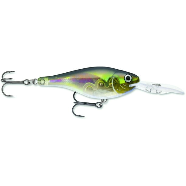 Rapala Glass Shad Rap 05 Fishing Lure 2" 5/16oz Olive Ghost - Walmart ...