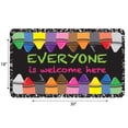 thumbnail image 3 of Ashley Productions The Original Fun Mat, Welcome Mat, 18" x 30", Everyone Welcome Crayons Composition, 3 of 4