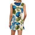 thumbnail image 5 of Iaqnaocc 2 Piece Sets for Women Dressy Casual Short Sets for Women Hawaiian Tropic Square Neck Sleeveless Womens Tops and Shorts Summer Outfits Lounge Matching Sets Women Clothing Blue L, 5 of 5