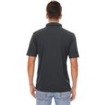 thumbnail image 3 of TACVASEN Men's Quick Dry Casual Short Sleeve Polo Shirt Athletic Golf Tennis 3 Buttons T-Shirt Gray S, 3 of 5