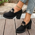 thumbnail image 4 of Wensltd Dress Shoes for Women Slip On Comfort Evening Party Loafer Shoes, 4 of 6