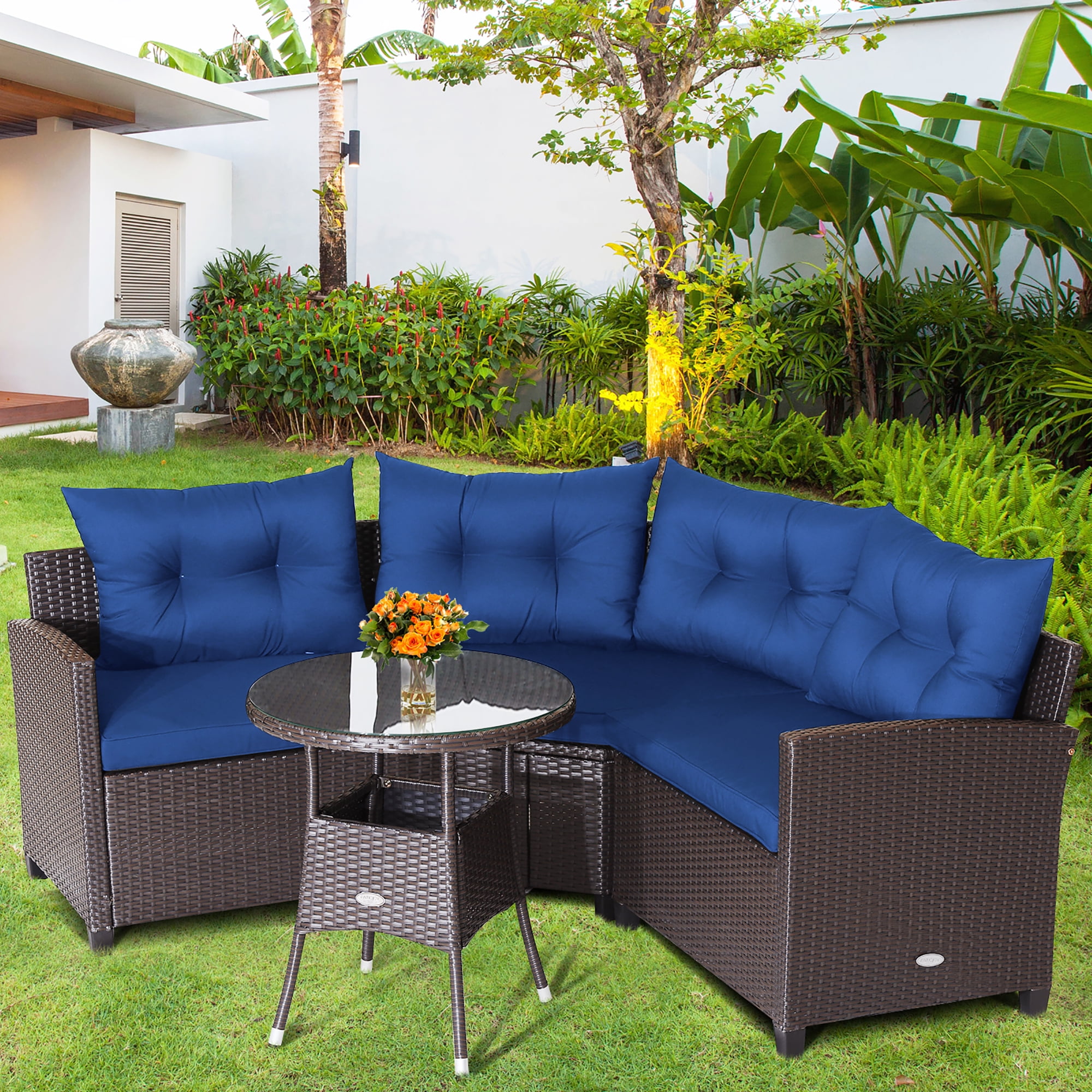 Costway 4PCS Patio Rattan Furniture Set Cushioned Sofa Glass Table   64901fee Dc1c 4cc9 Bc8b 035921bc19d3.fbce39cbb7b9f3432734b554fbf02833 