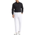 thumbnail image 2 of INSPIRE CHIC Pantalon Chino pour Homme, Coupe Droite Décontractée, Extensible et Confortable, devant Plat, 34, Blanc, 2 of 7