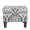 Gray And Blue, variant on HomePop Suri Transitional Fabric Storage Ottoman with Slate Pattern in Blue