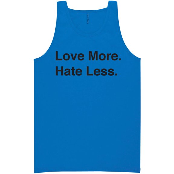 Love More. Hate Less. Neon Tank Top