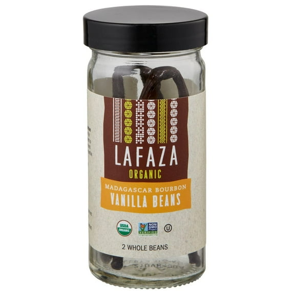 Pack of 6, Lafaza Organic Vanilla Beans, 2 pc