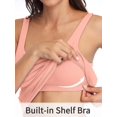 thumbnail image 5 of Women's Cotton Camisole With Shelf Bra Wider Adjustable Straps Basic Tank Tops High quality, 5 of 5