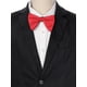 thumbnail image 4 of INSPIRAR CHIC Corbata de moño clásica de satén de color sólido para hombres en el Día del Padre para traje formal roja, 4 of 4