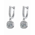 thumbnail image 1 of Arracadas Xtellar Aretes De Joyeria Fina Plata 925 Para Mujer Moissanitae sin perforacion arete largos de moda colgantes Plateado, 1 of 5