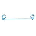 thumbnail image 1 of Rustic Light Blue Cast Iron Decorative Arching Mermaid Bath Towel Holder 28", 1 of 1