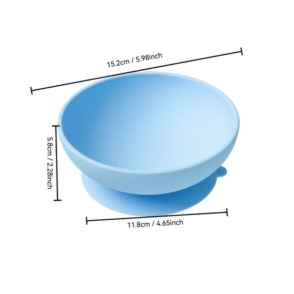 Rdausd 5.98" Silicone Pet Bowl with Suction Cup, Non-Slip Dog Cat Feeding Bowl, Food Grade Water Bowl for Small Medium Pets, BPA-Free Durable Pet Bowl, Brown