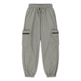 thumbnail image 6 of NAISIBABY Big Boys Cargo Sweatpants, Drawstring Elastic Athletic Fit Waterproof Casual Jogging Pants Gray 9-10T, 6 of 8