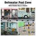 thumbnail image 5 of BESEA Chain Stanchion 4 Sets, Chain Stanchion for Outdoor, Base Traffic Cons Safety Cones for Parking, 5 of 5