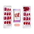 thumbnail image 4 of Kiss colorFX by Impress Press On Nails , No Glue Needed, Red, Short Squoval, 30 Ct., 4 of 8