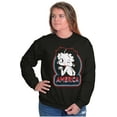 thumbnail image 4 of Betty Boop Cartoon American Wink Women Crewneck Sweatshirt Brisco Brands S, 4 of 6