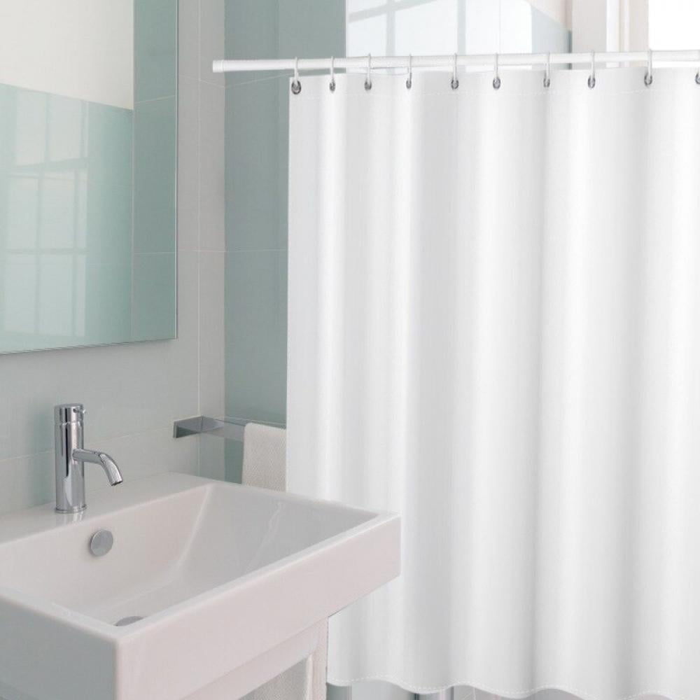 70x70in Polyester Solid Bathtub Shower Curtain Waterproof Mildewproof Bathroom 