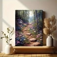 thumbnail image 6 of Qisvanset 12x16 Inch Framed Canvas Wall Art Enchanted Flower Forest Mystical Dreamy Nature Home Wall Decor, 6 of 8