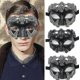 thumbnail image 1 of 1 máscara de mascarada para hombres, máscara veneciana de media cara para baile de máscaras, fiesta de Halloween, Mardi Gras, Niuniu, 1 of 3