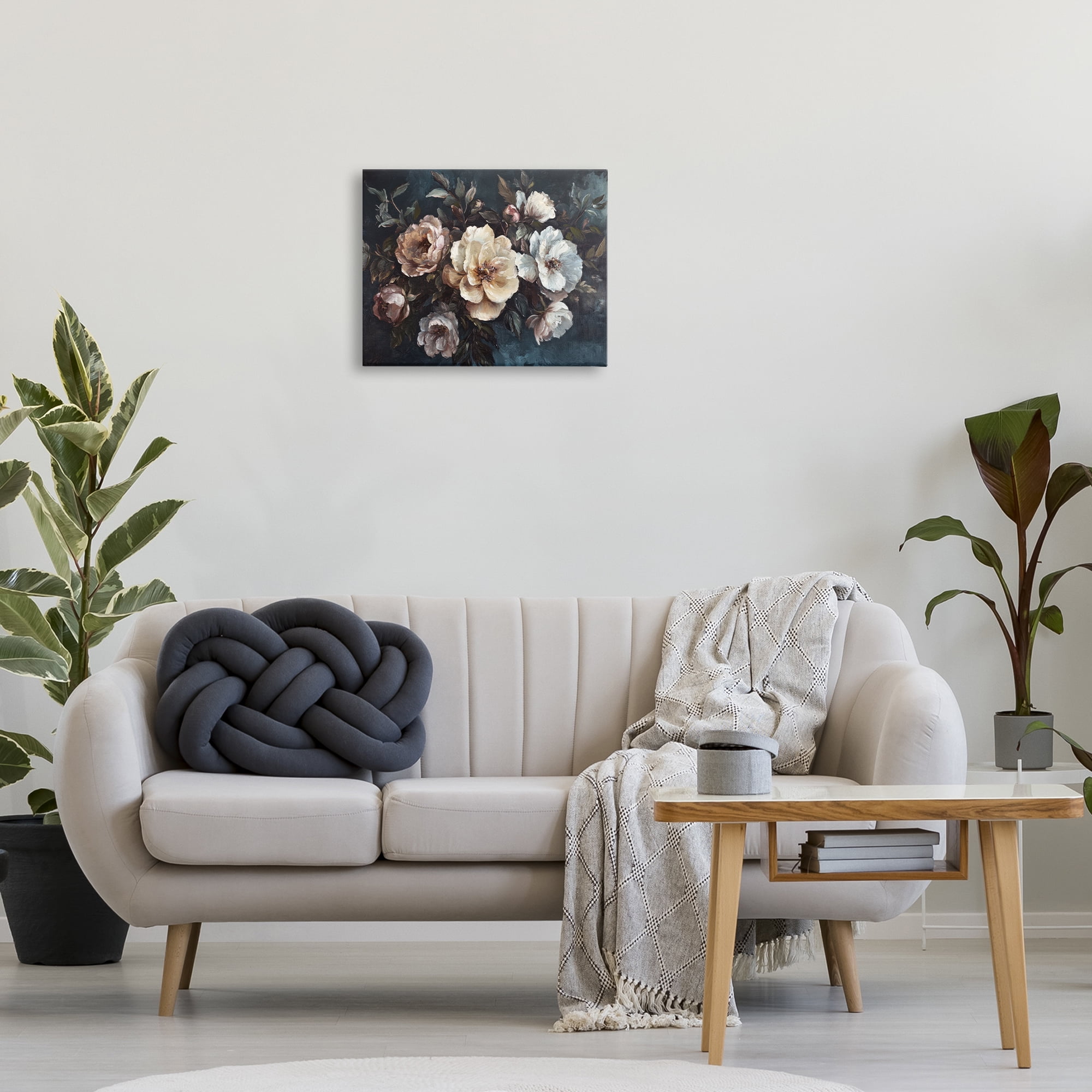 Stupell Industries Bold Vintage Blooms Plants & Flowers Painting Wrapped Canvas Art Print Wall Art, 20 x 16