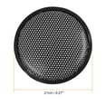 thumbnail image 4 of 2pcs 8" Black Round Car Speakers Cover Steel Mesh Sub Woofer Subwoofer Grill Protector, 4 of 5