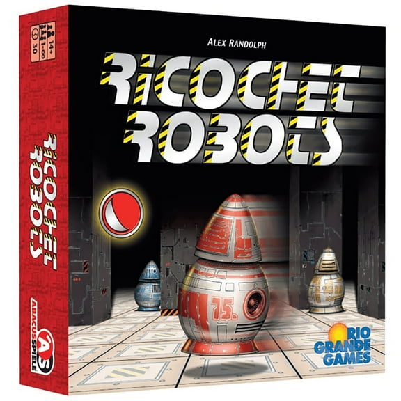 Rio Grande Games: Ricochet Robots - Abstract Strategy Board Game, Moving Robots, Find The Shortest Route, Party Game, Ages 14 , 1-100 Players