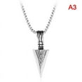 thumbnail image 1 of 1Pc Jewelry Black Gold Silver Color Arrow Head Pendant Long Chain Necklaces, 1 of 4