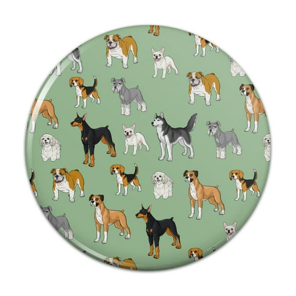 Plenty of Dogs Pattern Pinback Button Pin