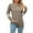 #1 Khaki, variant on Women Sweatshirt Tops Casual Loose V Neck T Shirt Long Sleeve Fall Top Striped Tees Fashion Clothes Khaki XXL
