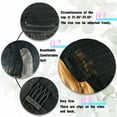 thumbnail image 3 of WINSKY Glueless Wigs for Black Women Heat Friendly Synthetic Lace Front Wig 26”Long Black Curly Wig With Blonde Streaks Highlight Body Wave Wig, 3 of 7