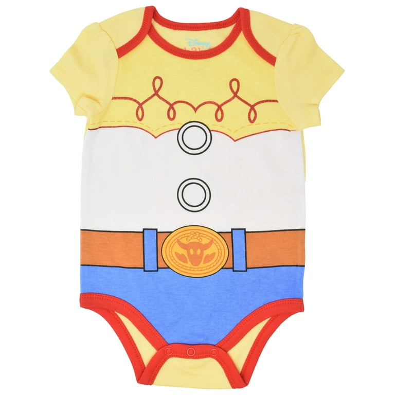 Disney Pixar Toy Story Bo Peep Jessie Newborn Baby Girls 5 Pack Bodysuits Newborn to Infant Walmart