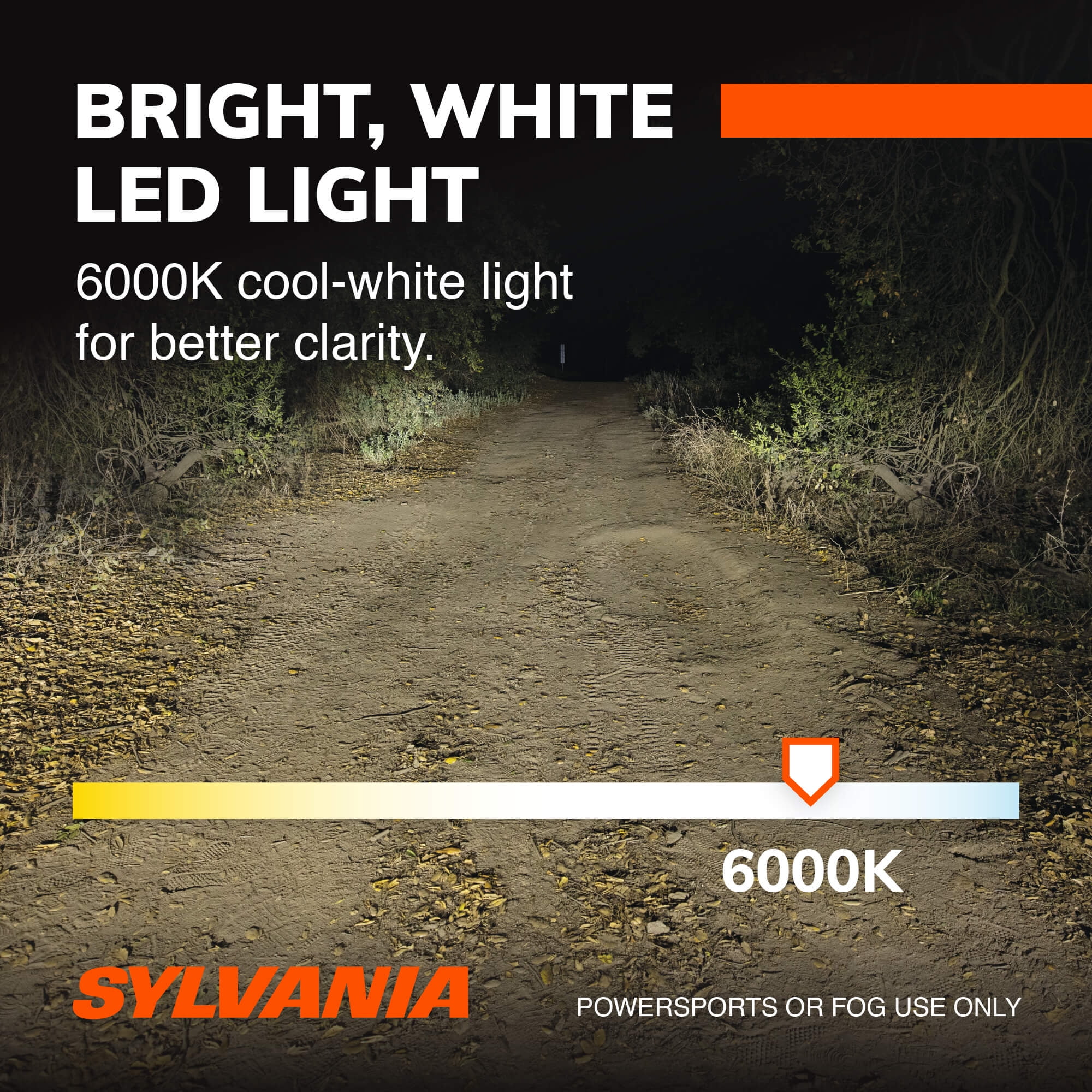 Sylvania 9005 LED Fog Light and Powersport Bulb, Pack of 2