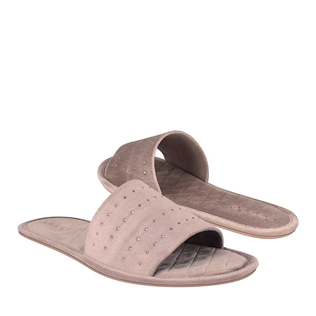 PANTUFLAS DAMA STYLO 10 SUEDE ROSA