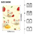 thumbnail image 3 of Ckdifva Cheese Mice Strawberries A5 Ring Binder Notebook Journey Note Diary College Ruled Study 60 Pages, 3 of 8