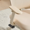 thumbnail image 3 of PUKNLY Ergonomic Office Chair with Footrest, High Back Computer Office Chair with Dynamic Lumbar Support, 2D Headrest, 4D Armrest, Sponge Seat, Mesh Home Office Desk Chair for Adults,Cream, 3 of 9