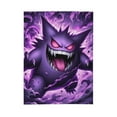 thumbnail image 2 of Cartoon Anime Gengar Print Cozy Plush Blanket, Super Soft and Comfortable for All Seasons, Suitable for Sofa Bedroom Office and Travel, 60" x 50", 2 of 5