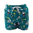 thumbnail image 1 of Traje de baño para caballero Forte Underwear  Modelo Copacabana, Estilo short corto, Estampado turquesa con barcos, 1 of 2