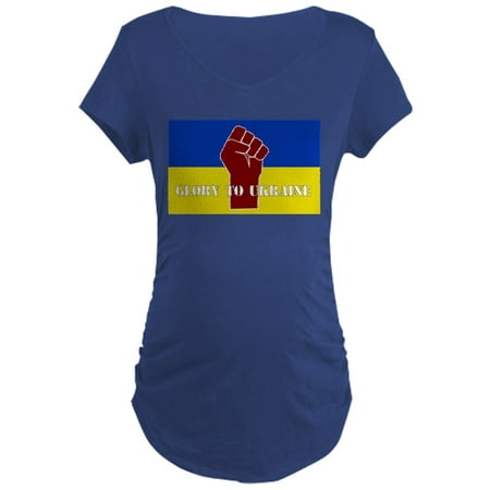 

CafePress - Glory To Ukraine Maternity T Shirt - Maternity Dark T-Shirt