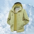 thumbnail image 2 of Fall Jackets for Men, Jacket Mens Rain Outdoor Plain Windbreaker Hiking Raincoats Jogging Breathable Rain Coats Army Green XL, 2 of 9