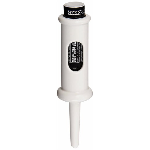 Abridor de botellas Cork Pops Original, 16,5 cm, color blanco