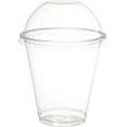 thumbnail image 2 of GUSTO 12 Oz Clear Plastic Cups Disposable Cups with Dome Lids, No Hole 50-Pack, 2 of 7