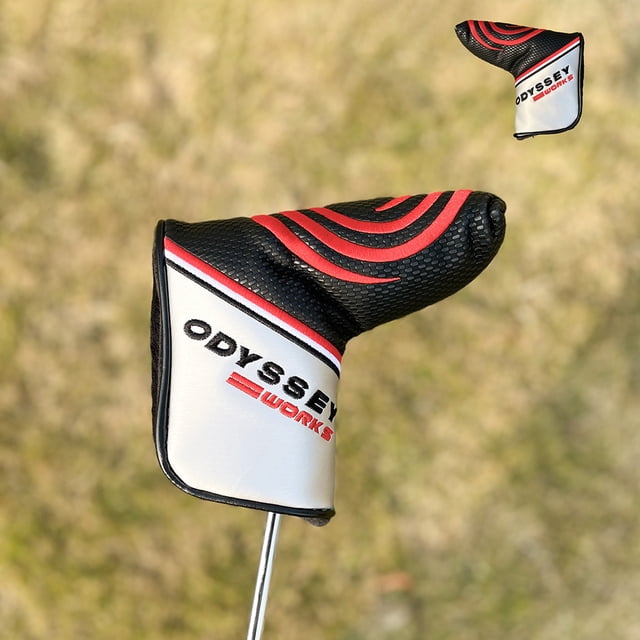 Odyssey-Style Putter Cover - Embroidered Mallet Head Protector, Blade Golf Club Cap with Secure Velcro Closure GEFQ-307