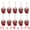 Red Christmas Decor, variant on Unique Bargains 10Pcs Large Rustic Iron Chunky Bells Red Christmas Decor 2" x 2" x 5.3"
