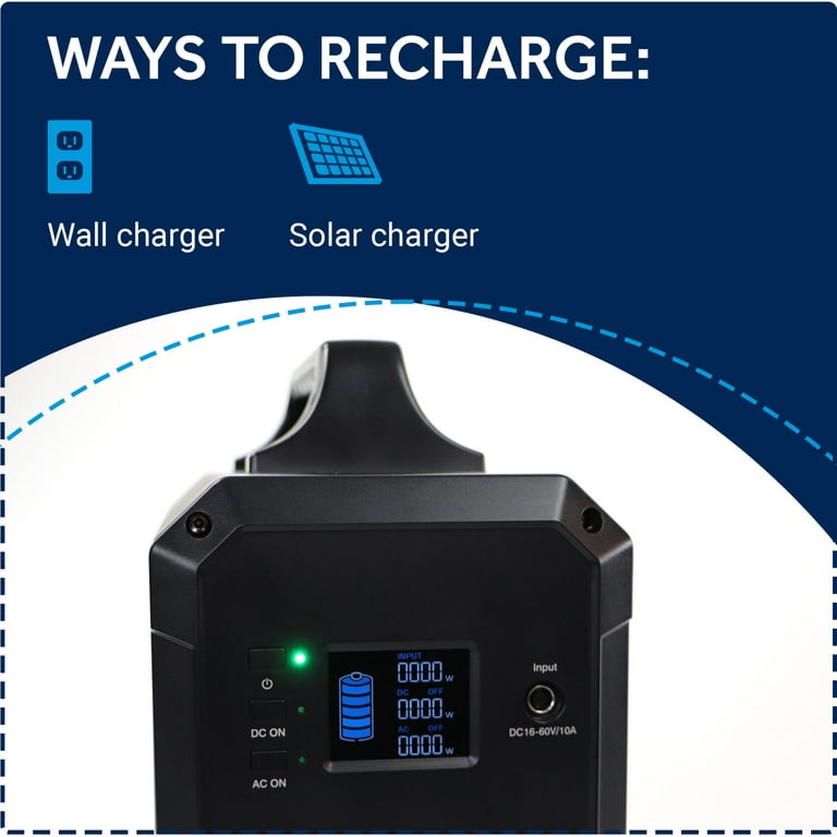 FreeForce Ultralite 1800 Portable Power Station | 1800Wh Rechargeable  Lithium Battery Power Bank | Mobile Power Supply for Charging Car, Phone,  Laptop | For Camping, Tailgating, CPAP