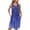 Blue, variant on Dianli Pajamas Loungewear Women's Printed Sleeveless Nightshirt With Pockets Pleated Front Round Neck Relaxed Fit Retro Style Soft Cotton Blend Nightdress Nightwear