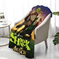 thumbnail image 3 of Manta con estampado multicolor, manta de franela súper suave, ligera y esponjosa, manta de cama de felpa Shrek The Musical, 3 of 8